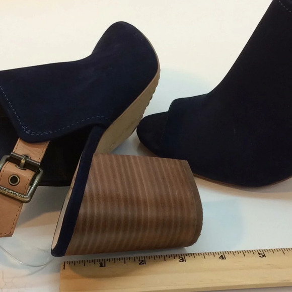 Vince Camuto Brianny Blue Suede OpenToe Slingbacks - Picture 8 of 11